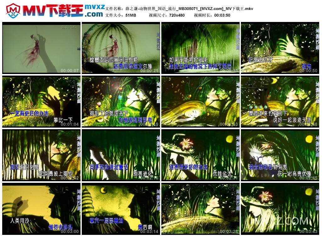 薛之谦-动物世界_国语_流行_MB305071